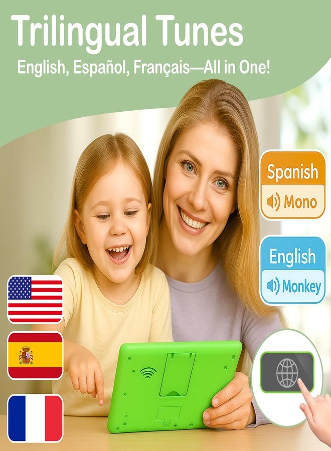 Motiilanco Learning Tablet for Toddlers 1-3 Trilingual Learning Toys with Sounds & Speech Therapy, Montessori Educational Toys for 1 Year Old Boy Girl, Baby Musical Toys 12-18 Months Toddler Toys Age 1-2-3 Gifts - Image 2